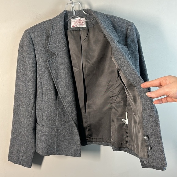 Pendleton Women Vintage 100% Virgin Wool Classic Blazer Sz 2P Academia Old Money - Picture 6 of 13